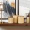 Beige & Gold Woven Paper Decorative Jar Set